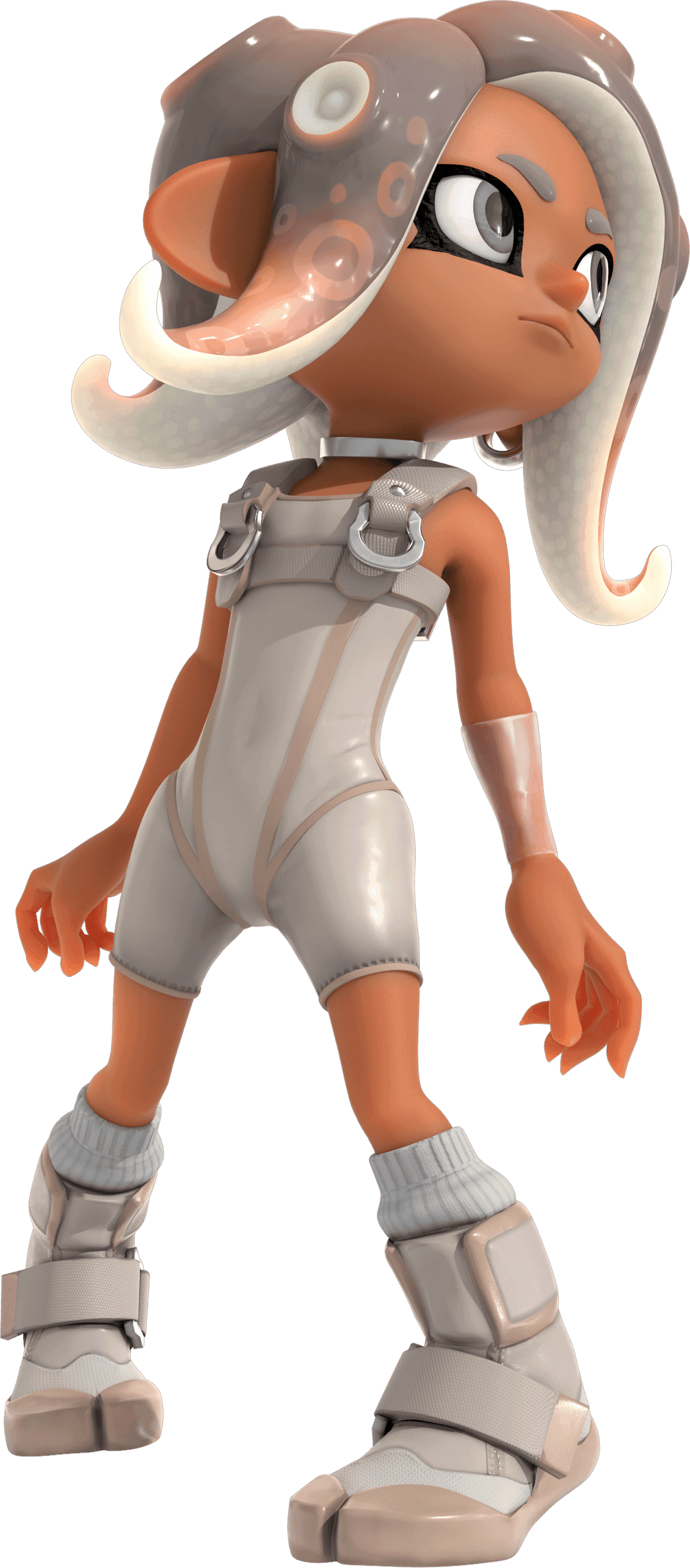 Official render of Agent 8 from Splatoon 3 Side Order