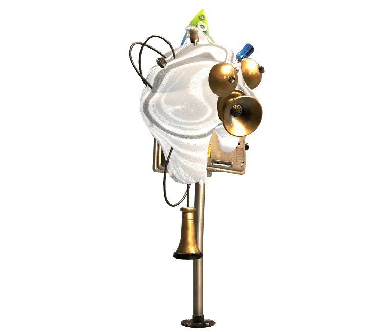 Model render of Commander Tartar, the telephone, from the Octo Expansion