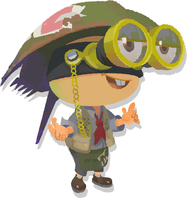 Official artwork of Sheldon from Splatoon 3