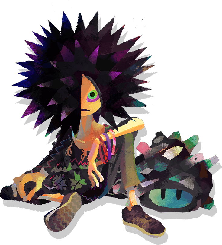 Official artwork of Spyke from Splatoon