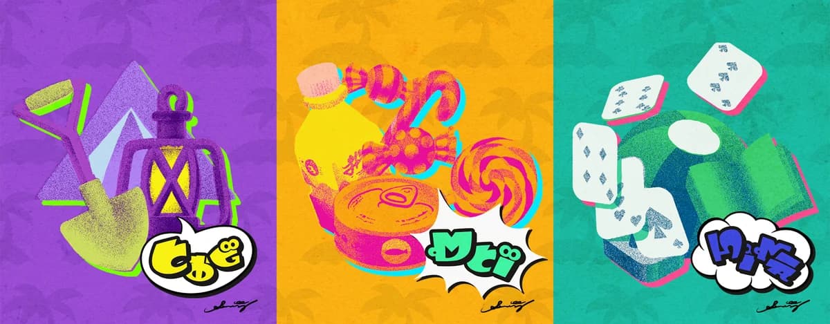 Splatfest art: What would you bring to a deserted island?