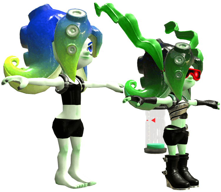 Model render of a Sanitized Octoling from the Octo Expansion