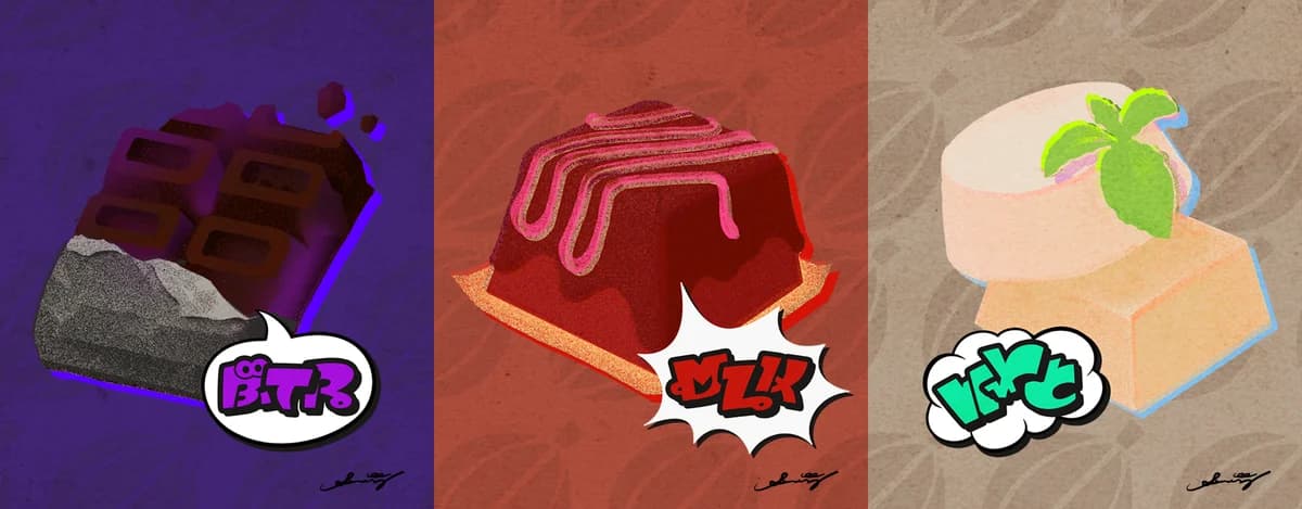 Splatfest art: What's your favorite chocolate?