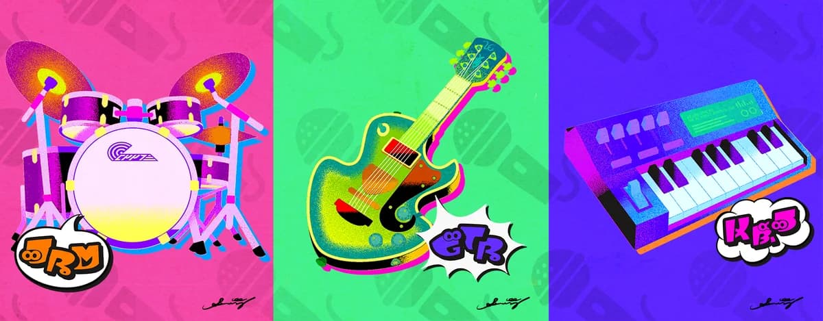 Splatfest art: Which instrument would you play?